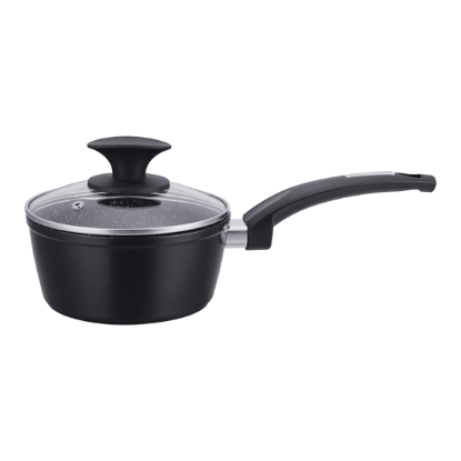 16cm Forged Aluminium Sauce Pan With Lid 1.2Lt Picture of 16cm Forged Aluminium Sauce Pan With Lid 1.2Lt