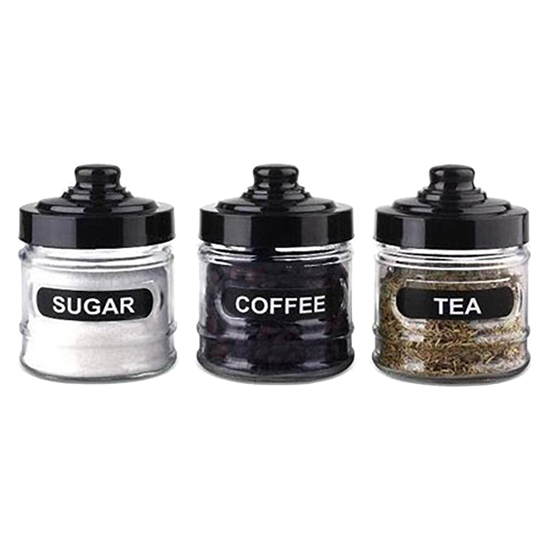 3pc Cafe Ebony Storage Set - 300ml 