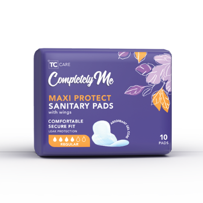PC101 - (10) Completely Me Sanitary Pads with Wings - Maxi  PC101 - (10) Completely Me Sanitary Pads with Wings - Maxi