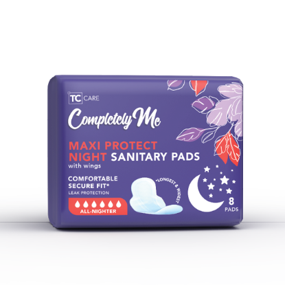 (8) Completely Me Sanitary Pads with Wings - Night  (8) Completely Me Sanitary Pads with Wings - Night