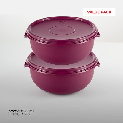 Picture of (2) Bowl With Lid 1.25Lt - Cherry