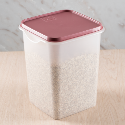 Picture of Easy Store Square With Lid 6Lt - Coral (New)