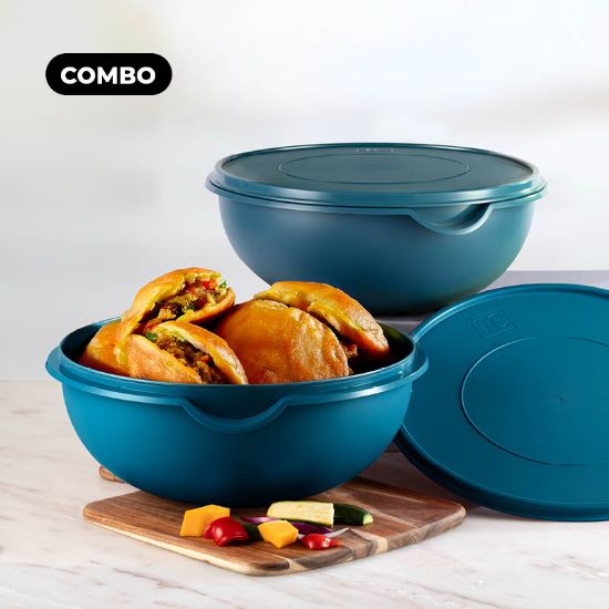Picture of (PS205 + PS205) (2) Bowls With Lids 10Lt Teal