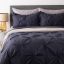 Show details for Pintuck Duvet Cover Set 3pc - Grey  - Queen Picture of Pintuck Duvet Cover Set 3pc - Grey  - Queen